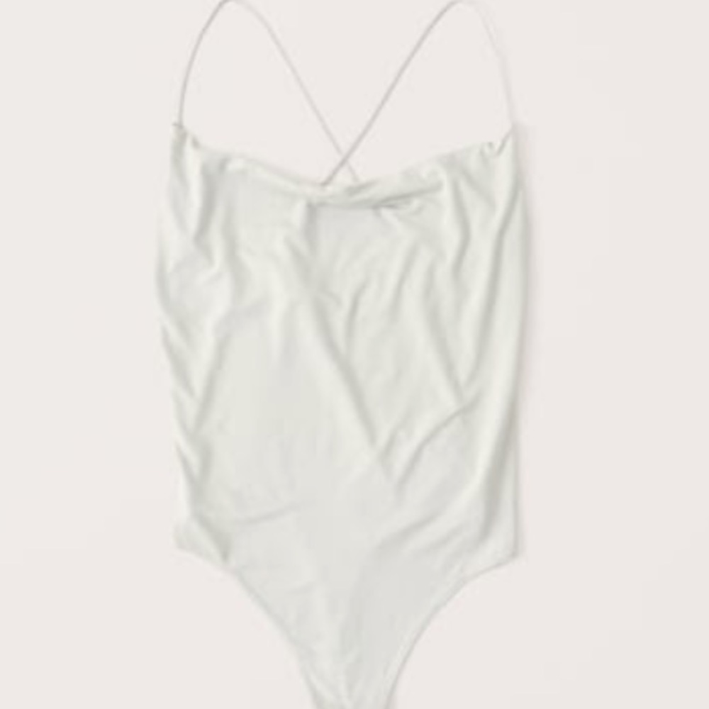 Abercrombie & Fitch Drapey Cowl Neck Bodysuit
